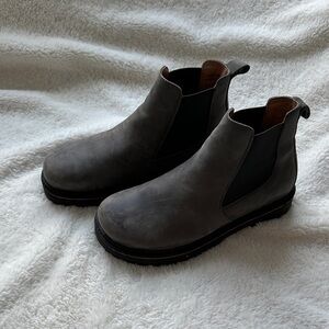 Birkenstock Stalon Graphite Gray Nubuck Leather Ankle Boots - Size 37